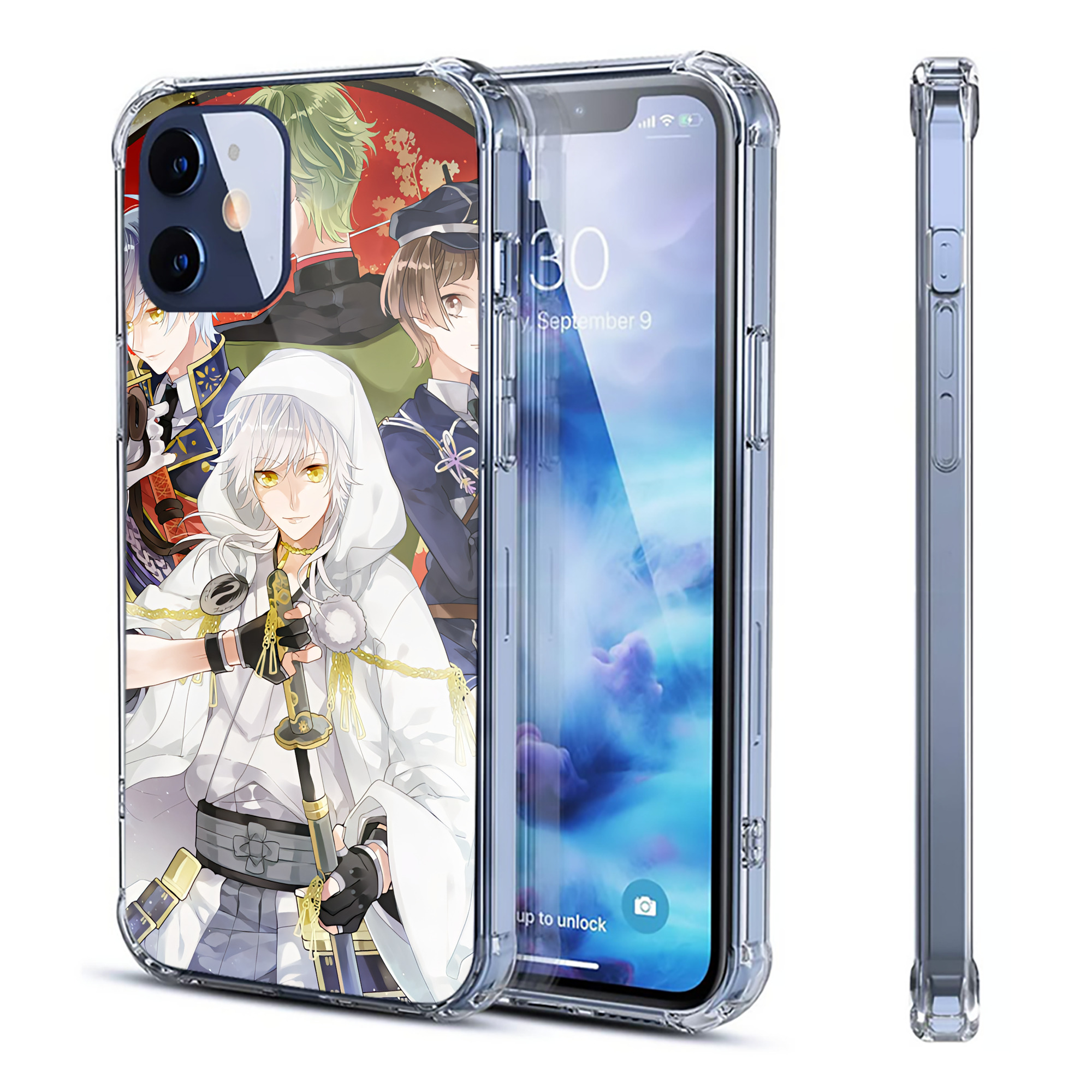 （画像用） 刀剣乱舞 Touken Ranbu 【iPhone 12シリーズ対応】透明スマホケース（クリアソフトケース）